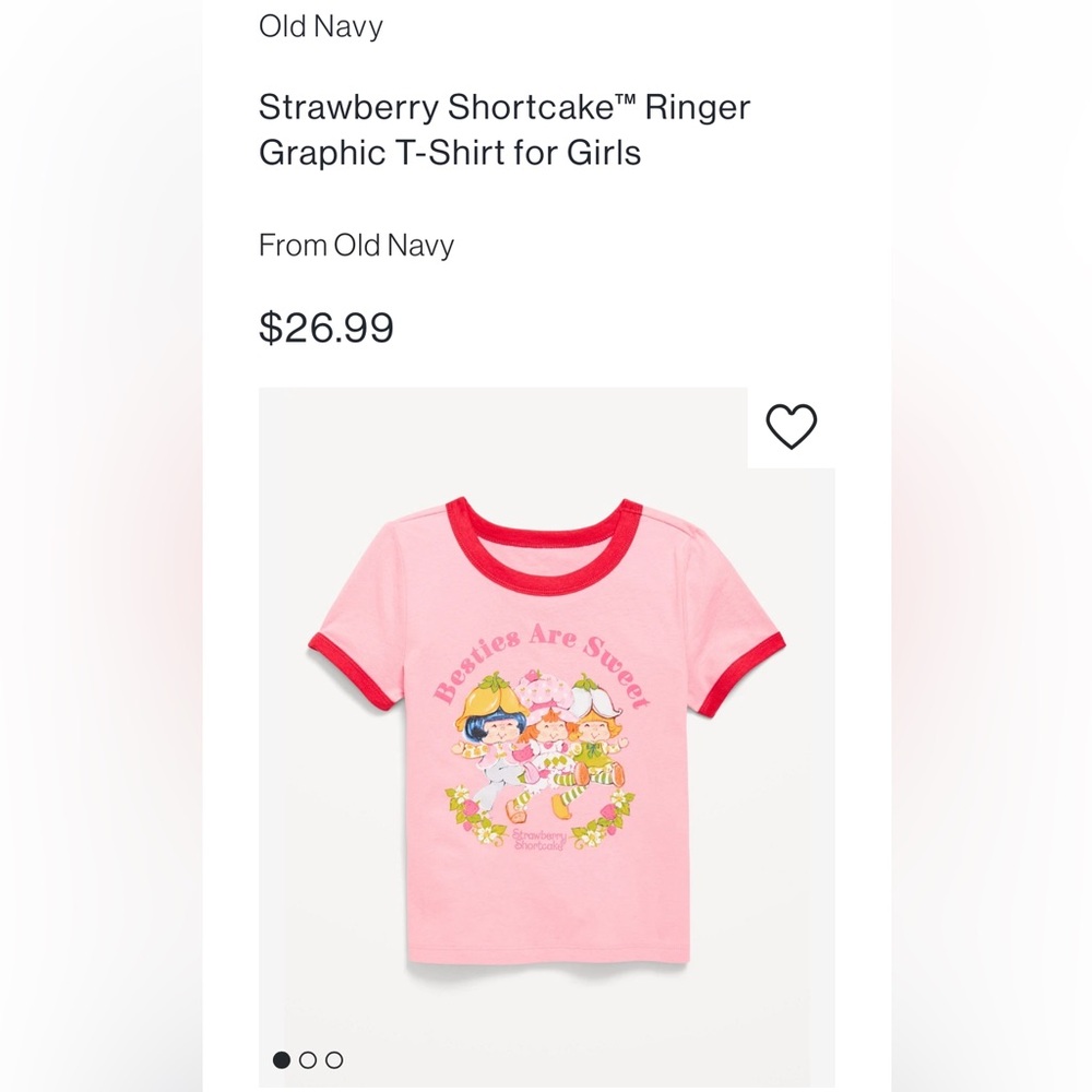 NWT Kid’s Old Navy Strawberry Shortcake T-Shirt size 8